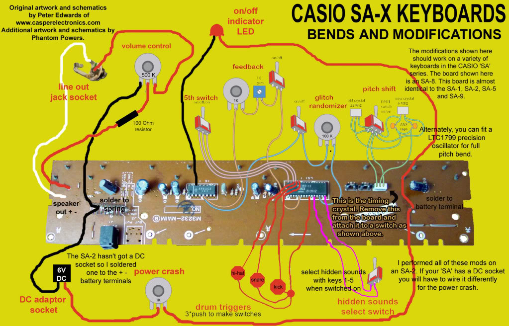 Circuit Bending The Casio Sa Serie Synthvibrations